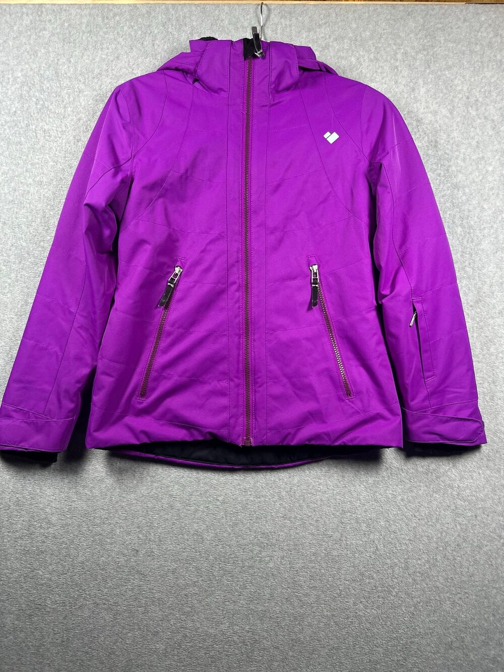 Obermeyer Haana Ski Jacket Teen Medium (10-12) Purple Waterproof Hooded